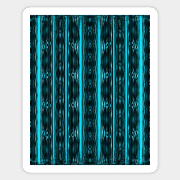 Aqua Stripes Magnet by ArtistsQuest